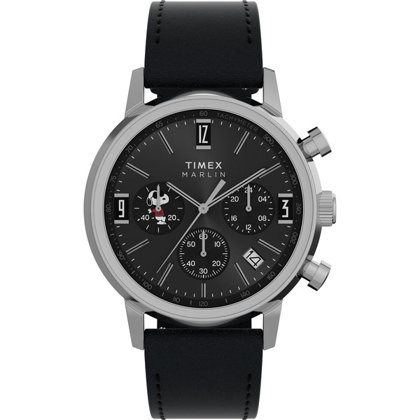 Timex Mens Peanuts Marlin Chronograph Cool Joe 40mm Watch