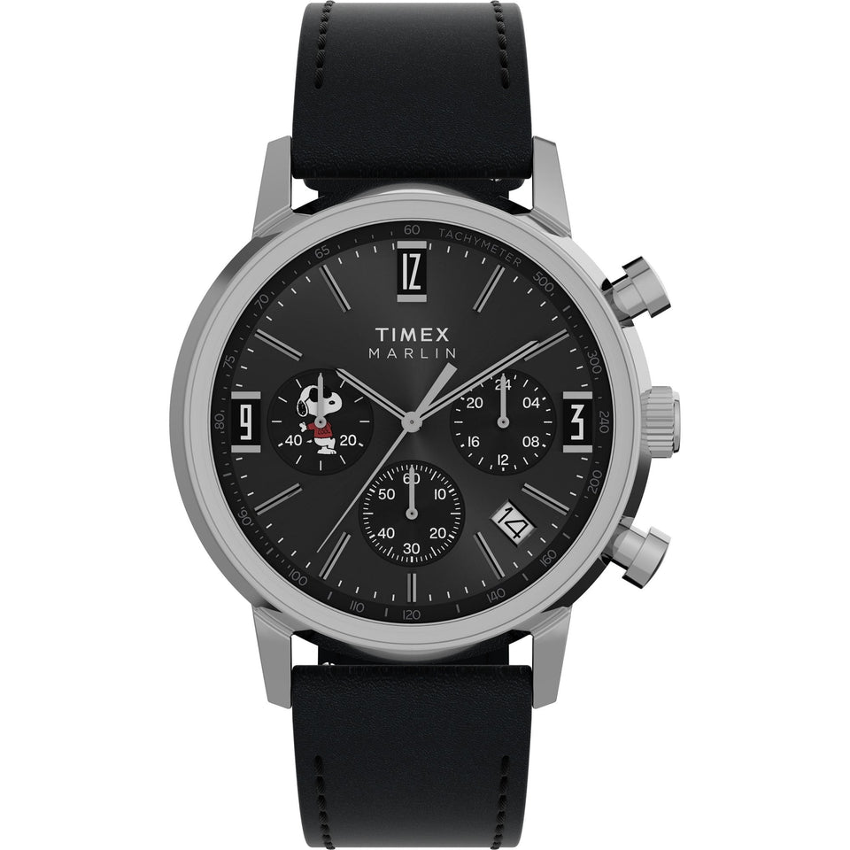 Timex Mens Peanuts Marlin Chronograph Cool Joe 40mm Watch