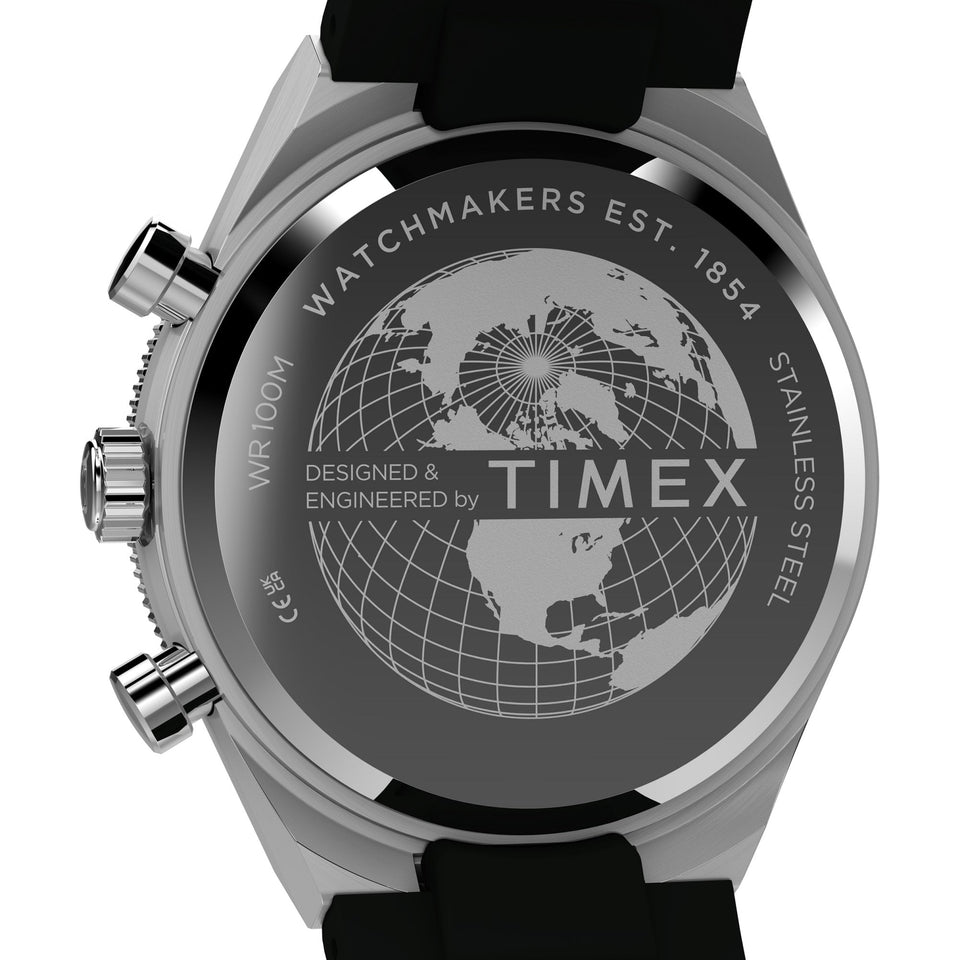 Timex Mens Q Continental 40mm Chronograph Strap Watch