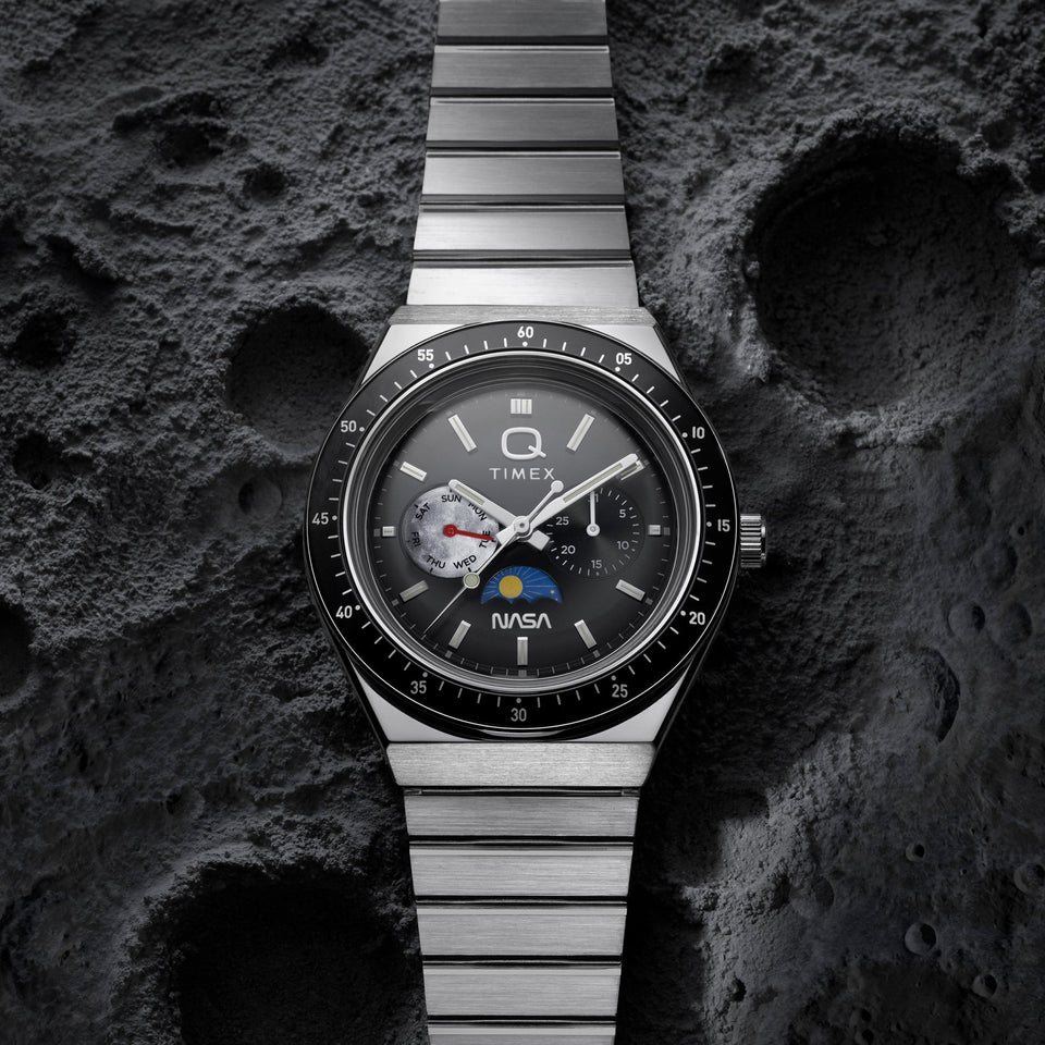 Timex Mens Q NASA 40mm Bracelet Watch