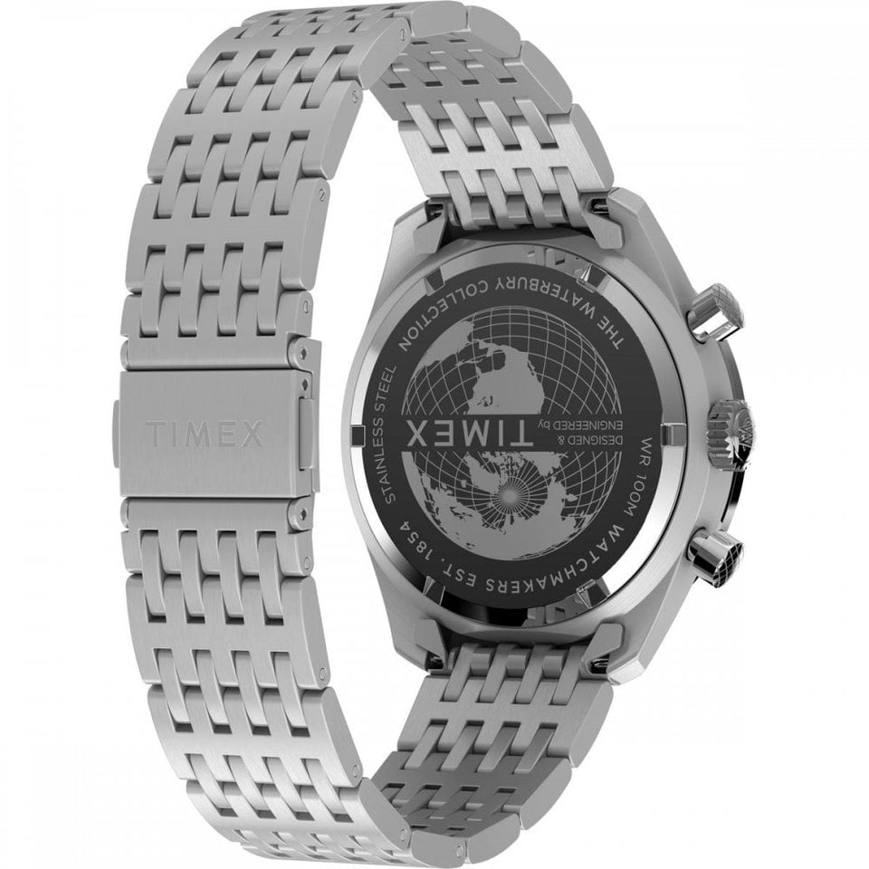 Timex Mens Waterbury 41mm Silver Dial Watch