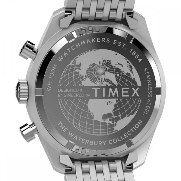 Timex Mens Waterbury 41mm Silver Dial Watch