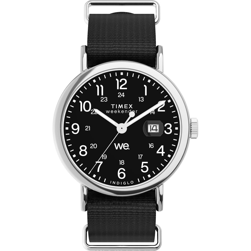 Timex Mens Weekender 40mm Black Strap Watch