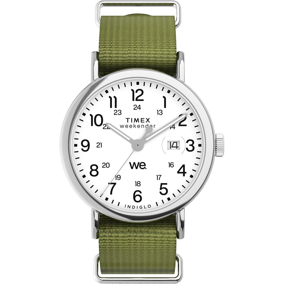 Timex Mens Weekender 40mm Green Strap Watch