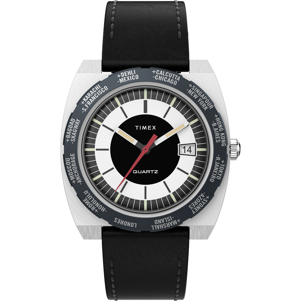 Timex Mens World Time Ring 1970's 39mm Reissue Watch