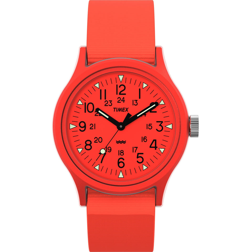 Timex MK1 36mm Mens Orange Watch