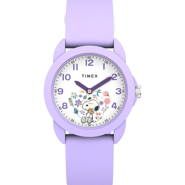 Timex Peanuts 30mm Spring Teen Watch in Lilac