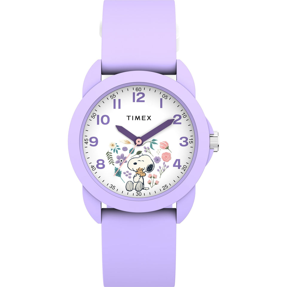 Timex Peanuts 30mm Spring Teen Watch in Lilac