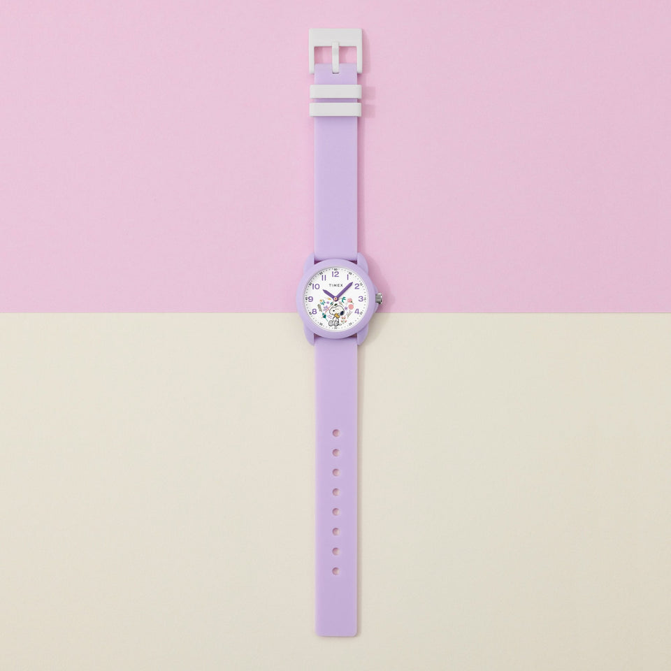 Timex Peanuts 30mm Spring Teen Watch in Lilac