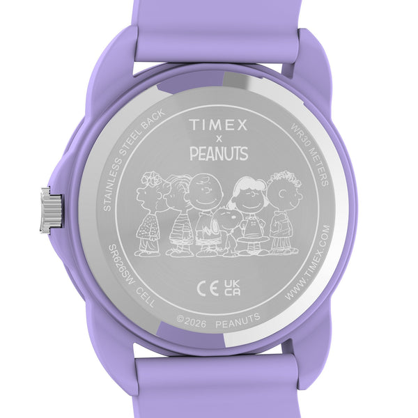 Timex Peanuts 30mm Spring Teen Watch in Lilac