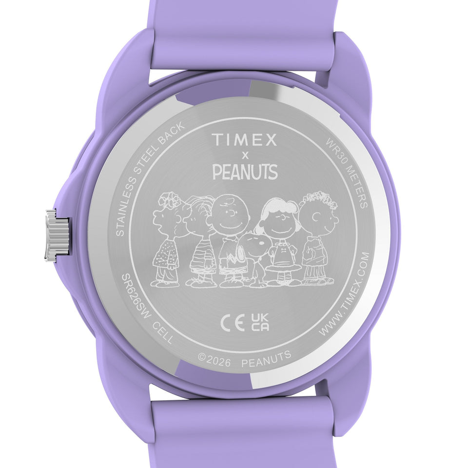 Timex Peanuts 30mm Spring Teen Watch in Lilac