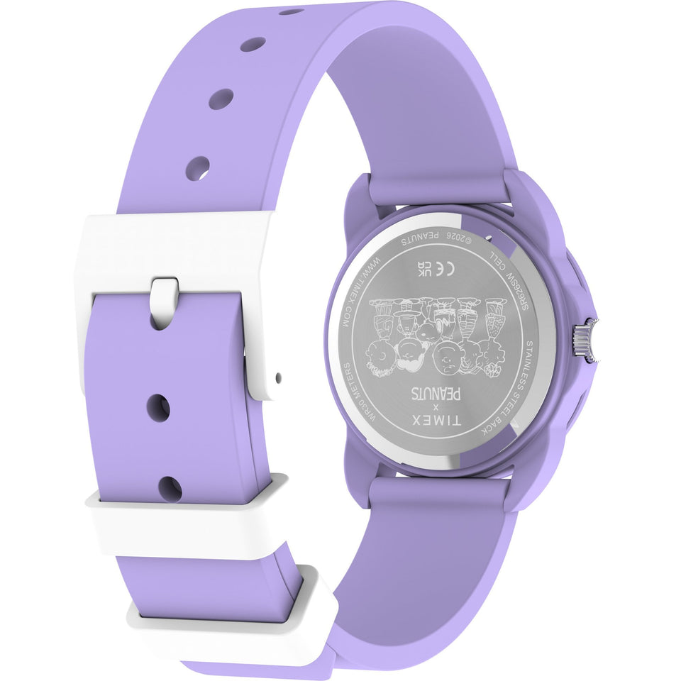 Timex Peanuts 30mm Spring Teen Watch in Lilac