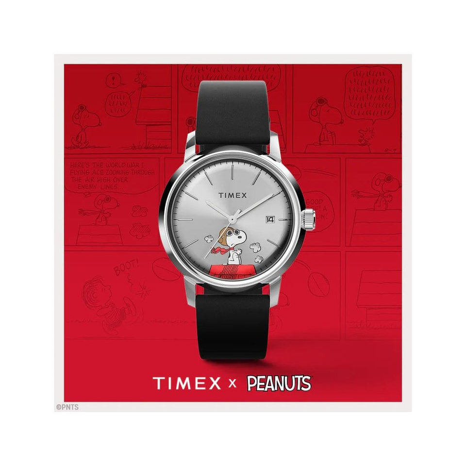 Timex Peanuts Marlin® 'Snoopy Flying Ace' Automatic Watch