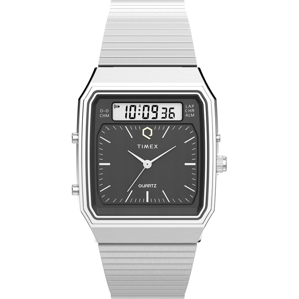 Timex Q 1980's Reissue 33mm Square Dial Watch