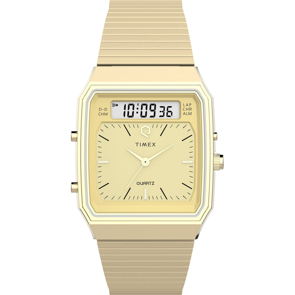 Timex Q 1980's Reissue Square Dial 33mm Watch