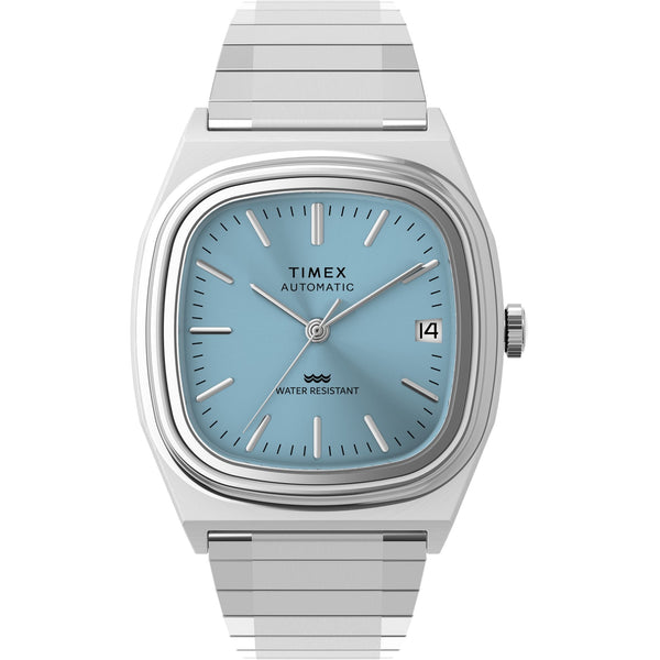 Timex Unisex 1983 E-Line 34mm Ice Blue Dial Automatic Watch