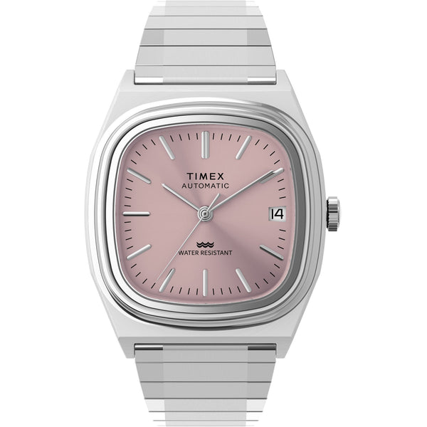Timex Unisex 1983 E-Line 34mm Pink Dial Automatic Watch