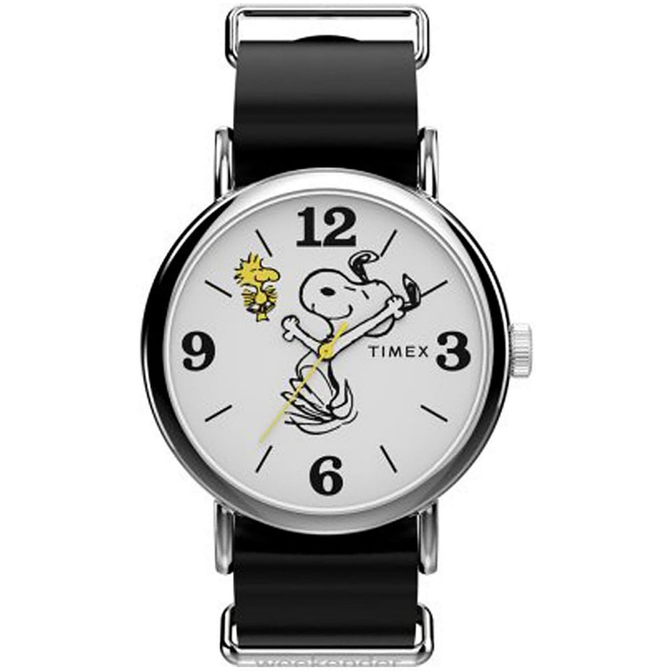 Timex X Peanuts® Black Strap Weekender Watch