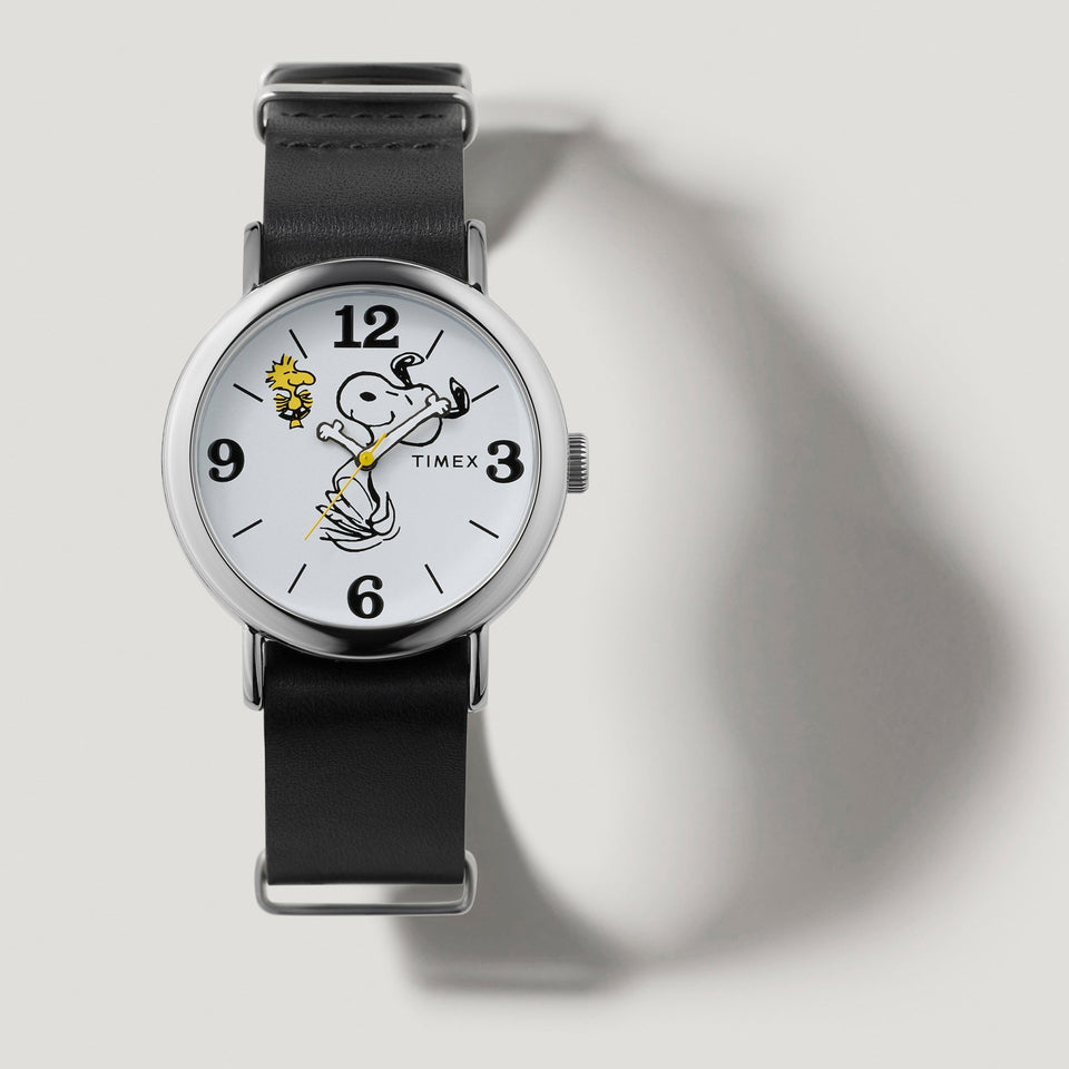 Timex X Peanuts® Black Strap Weekender Watch