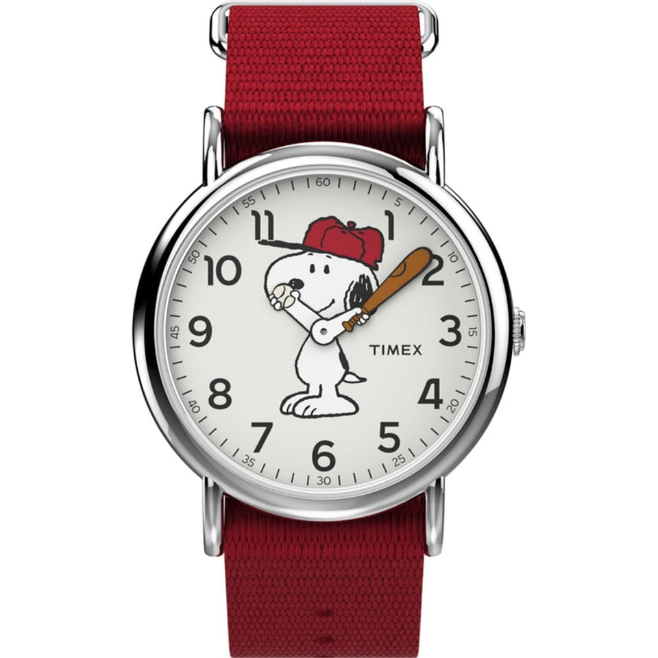 Timex x Peanuts Snoopy 38mm Fabric Strap Watch