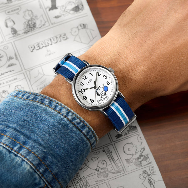 Timex X Peanuts Weekender Blue Pickleball Watch