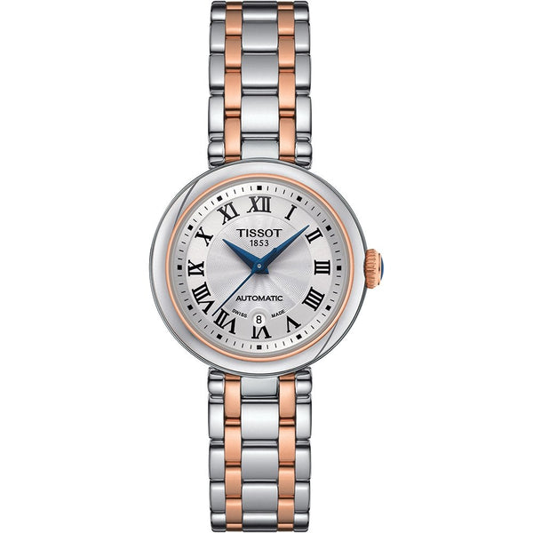 Tissot Bellissima Automatic 29mm Two Tone Ladies Watch | Silver Dial