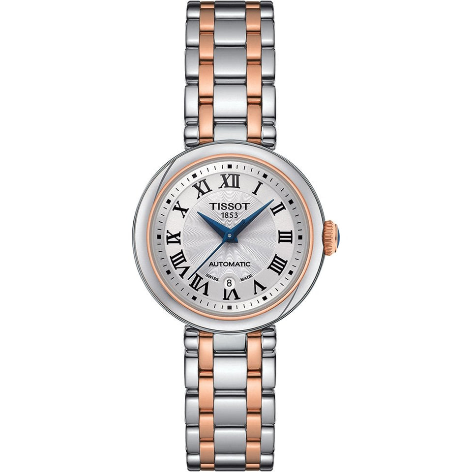 Tissot Bellissima Automatic 29mm Two Tone Ladies Watch | Silver Dial