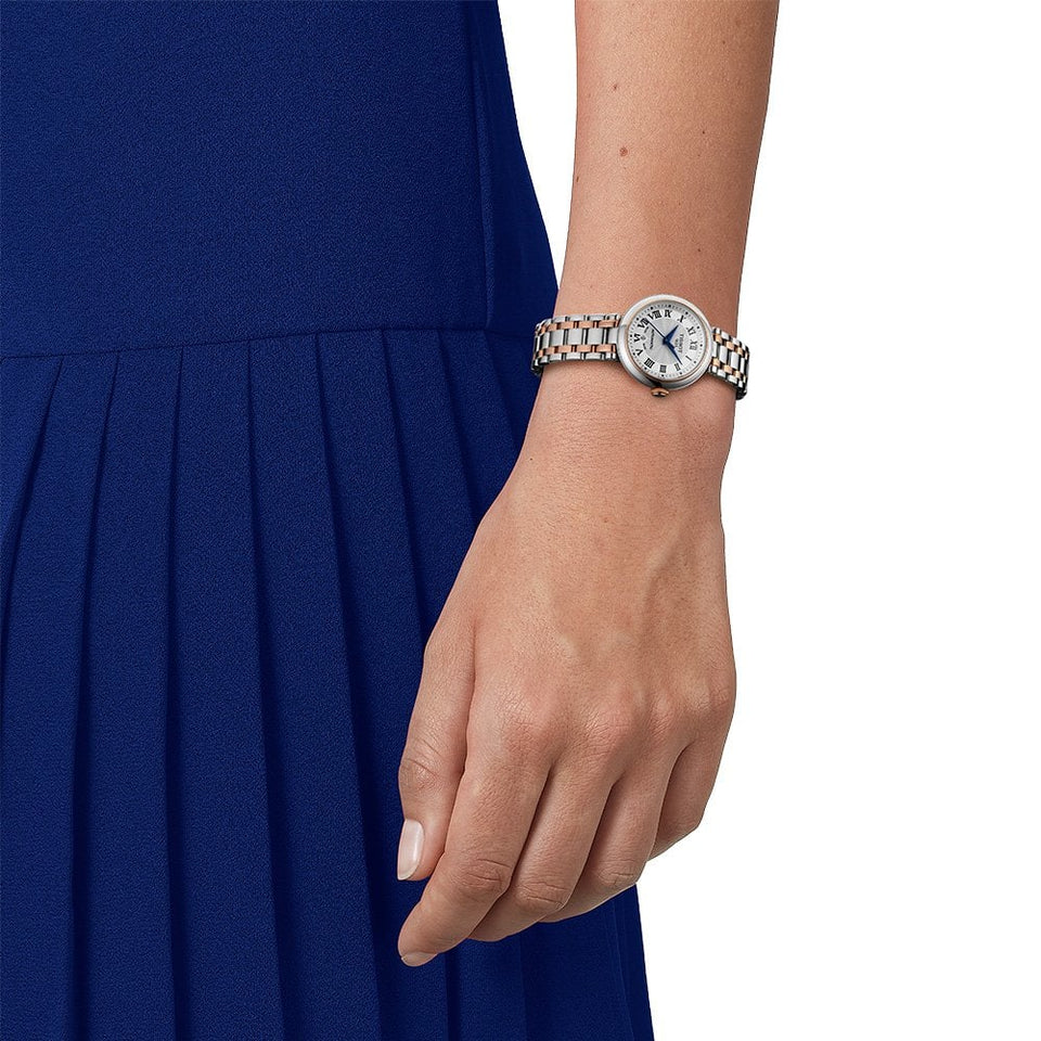 Tissot Bellissima Automatic 29mm Two Tone Ladies Watch | Silver Dial
