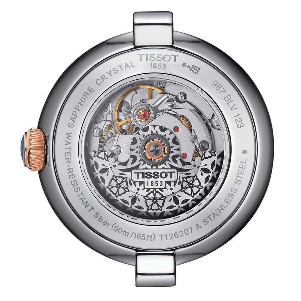 Tissot Bellissima Automatic 29mm Two Tone Ladies Watch | Silver Dial