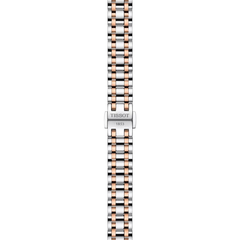 Tissot Bellissima Small Lady 26mm Two Tone Watch | Silver Dial