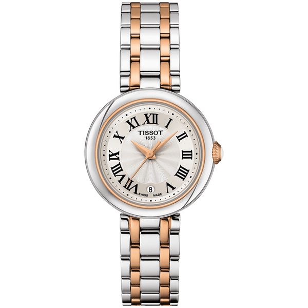 Tissot Bellissima Small Lady 26mm Two Tone Watch | Silver Dial