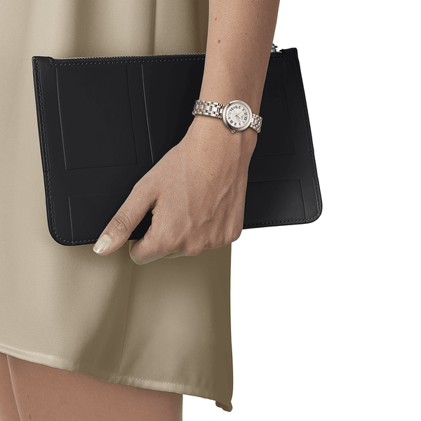 Tissot Bellissima Small Lady 26mm Two Tone Watch | Silver Dial