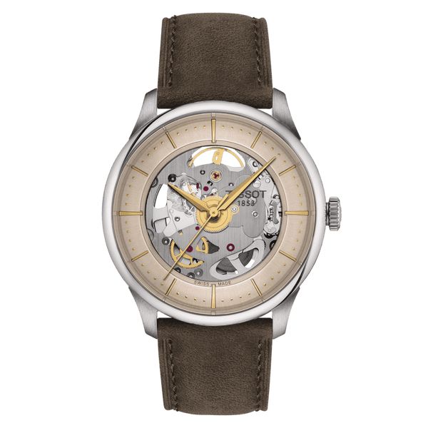 Tissot Chemin Des Tourelles Squelette Dial 39mm Watch
