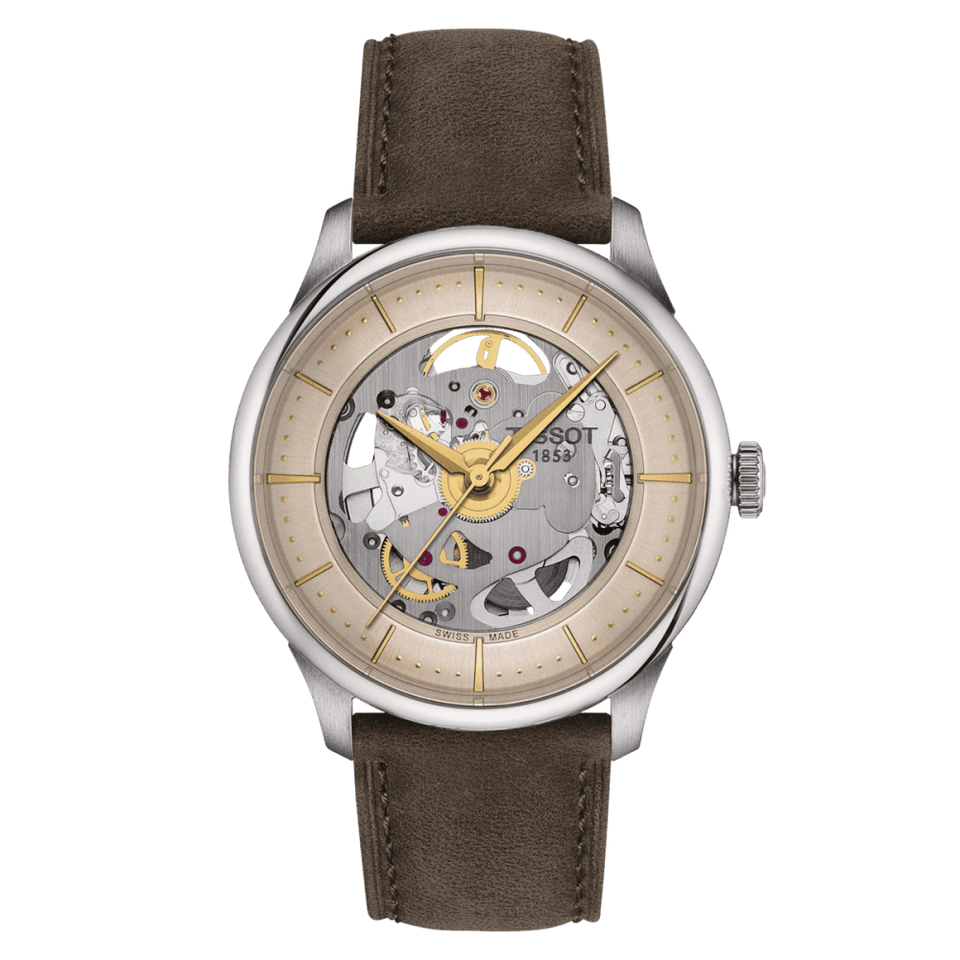 Tissot Chemin Des Tourelles Squelette Dial 39mm Watch