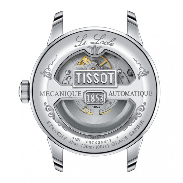 Tissot Gent's LE LOCLE Powermatic 80 Open Heart 39mm Watch
