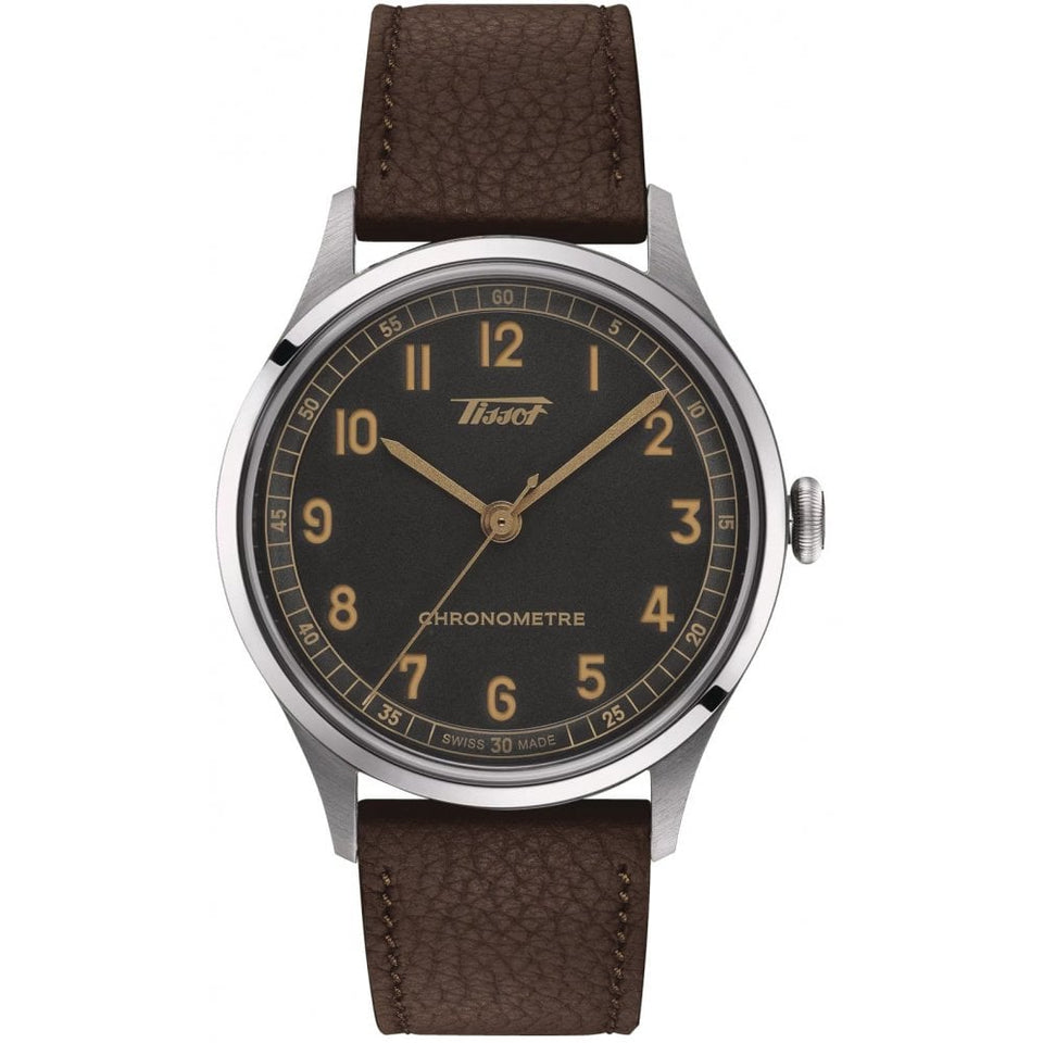 Tissot HERITAGE 1938 Brown Leather Chronometer Watch