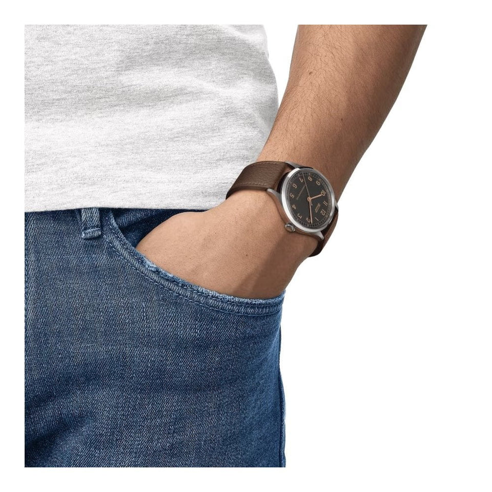 Tissot HERITAGE 1938 Brown Leather Chronometer Watch