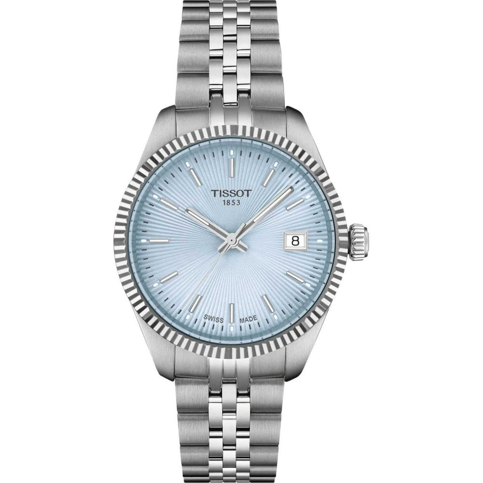 Tissot Ladies Ballade 34mm Ice Blue Dial Watch