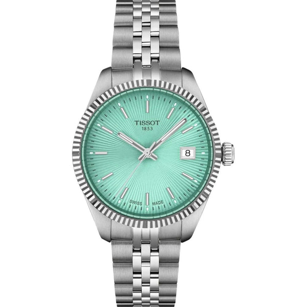 Tissot Ladies Ballade 34mm Mint Green Dial Watch