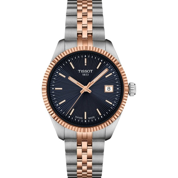 Tissot Ladies Ballade 34mm Rose & Navy Watch