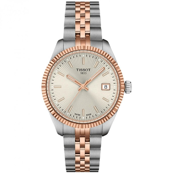 Tissot Ladies Ballade 34mm Silver & Rose Watch