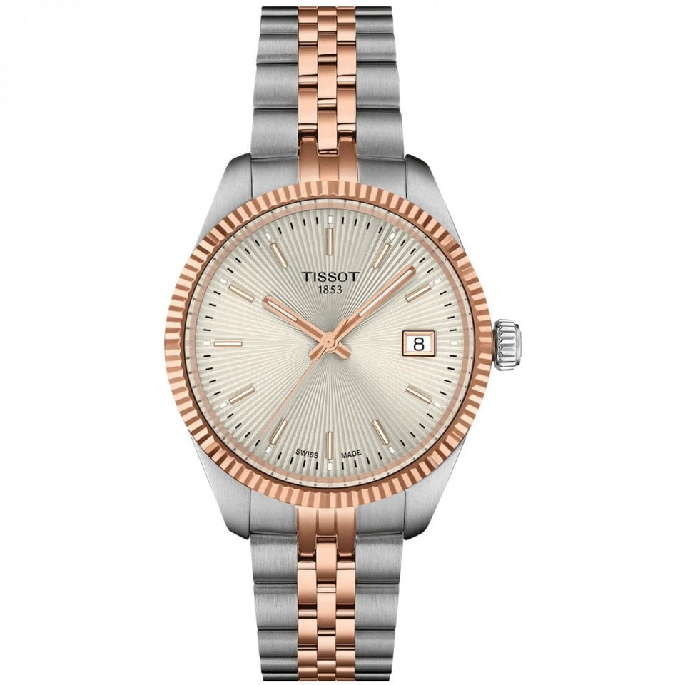 Tissot Ladies Ballade 34mm Silver & Rose Watch