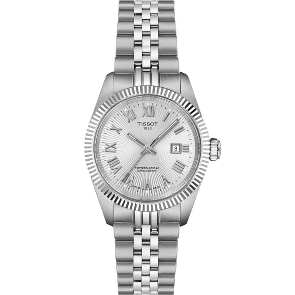 Tissot Ladies Ballade Powermatic 48 COSC 30mm Silver Dial Watch