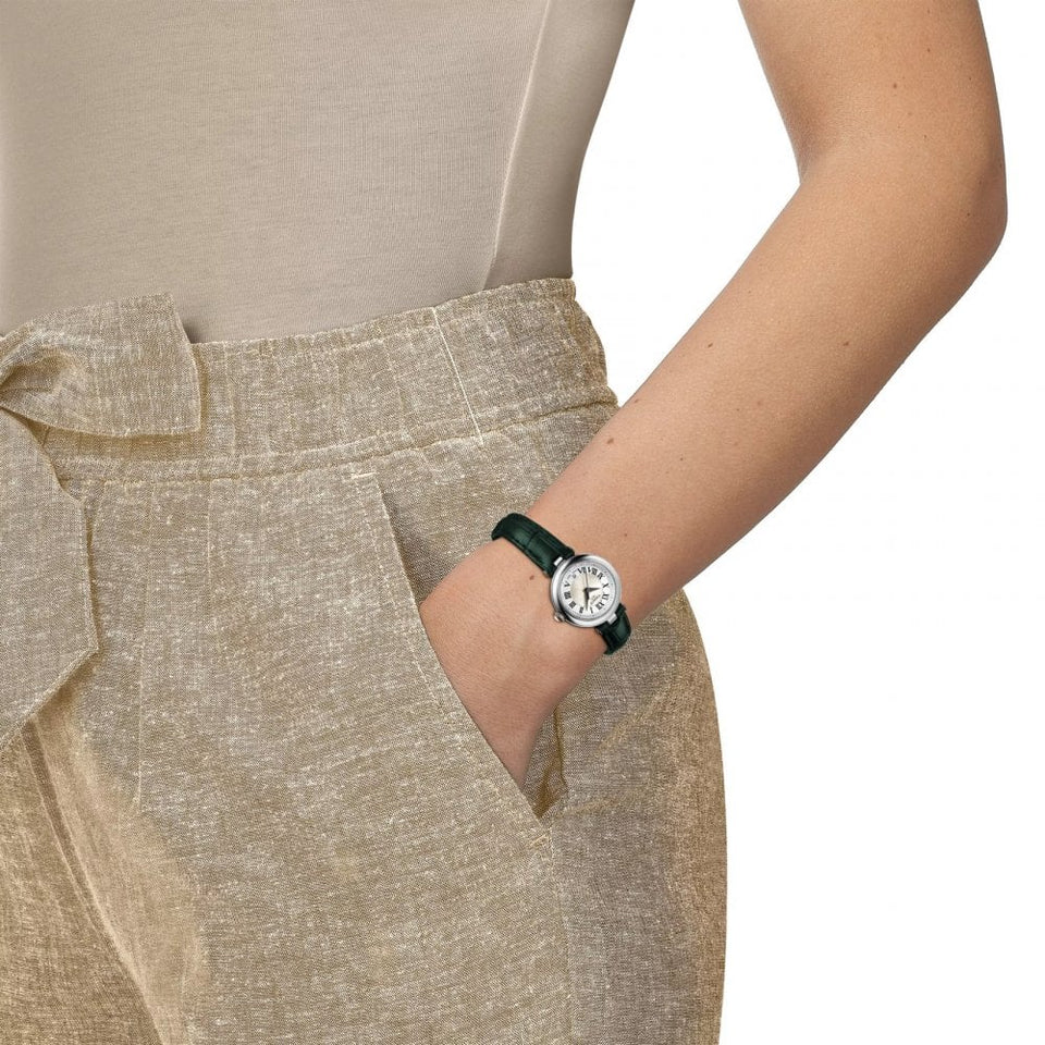 Tissot Ladies Bellissima Green Leather Quartz Watch