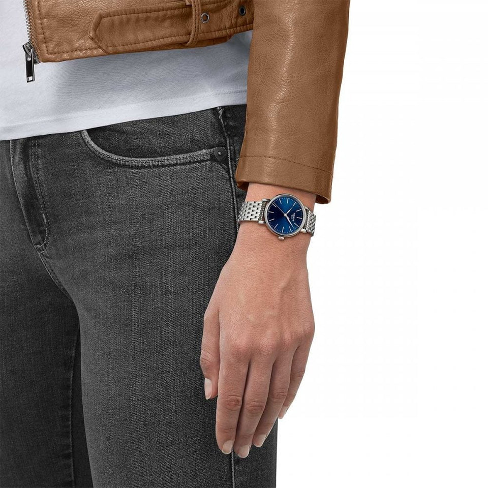 Tissot Ladies EVERYTIME 34mm Blue Dial Watch