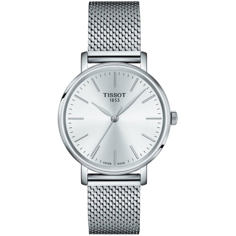 Tissot Ladies' Everytime Lady Mesh Watch | Silver Dial