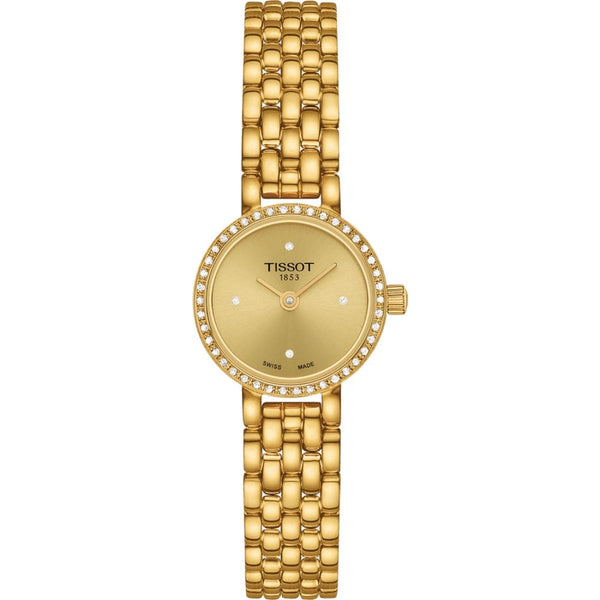Tissot Ladies Gold Plated 20mm Diamond Set Lovely Round Watch