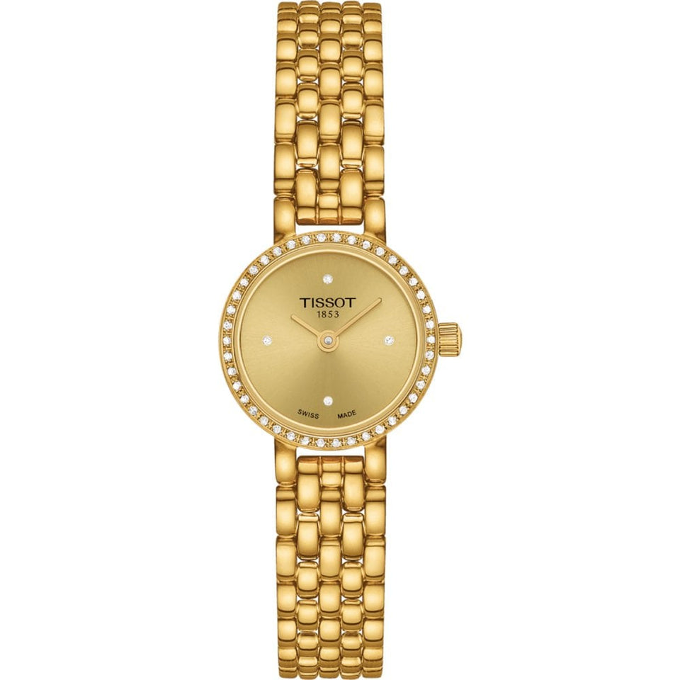 Tissot Ladies Gold Plated 20mm Diamond Set Lovely Round Watch