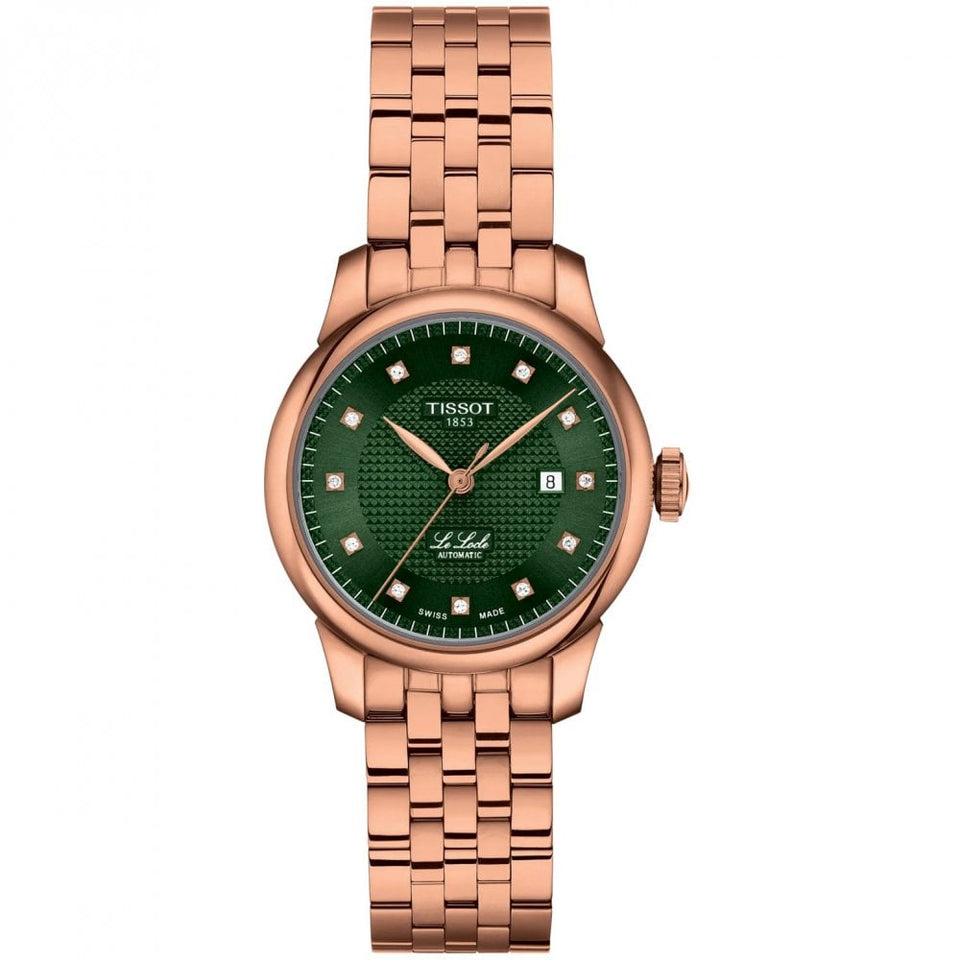 Tissot Ladies Le Locle 29mm Diamond Set Rose Gold Watch