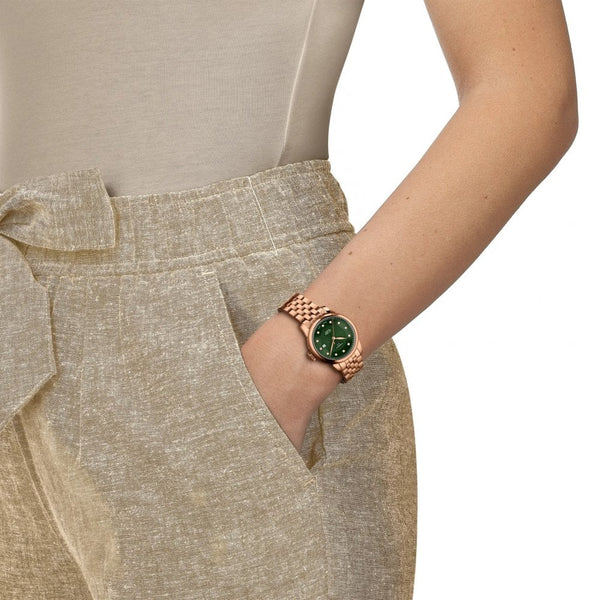 Tissot Ladies Le Locle 29mm Diamond Set Rose Gold Watch